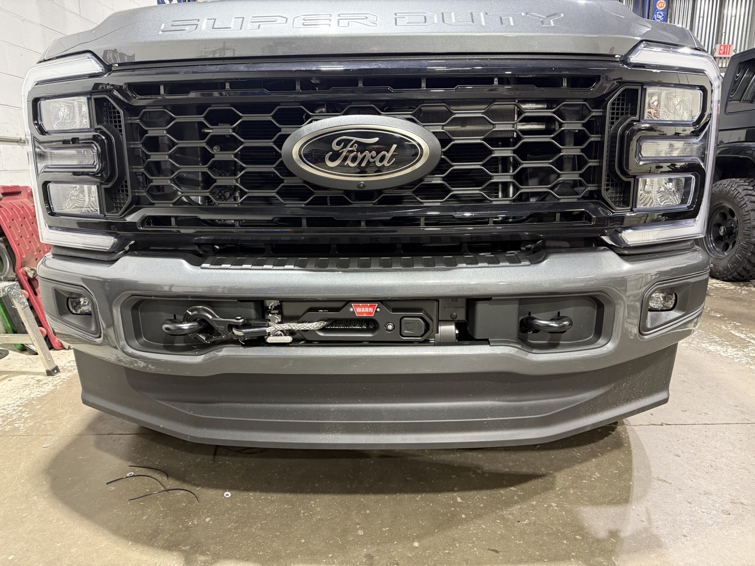 Ford F-250 winch installation